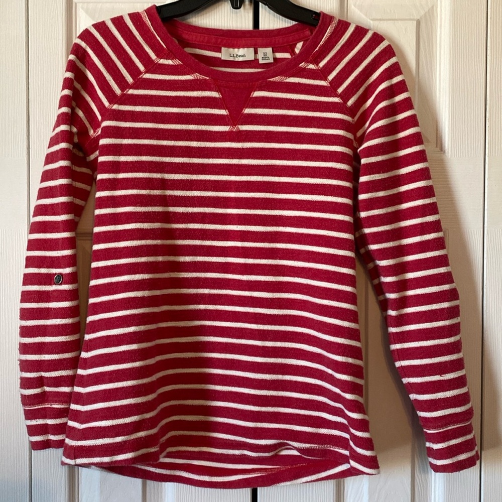 LL Bean striped top. Size XS.